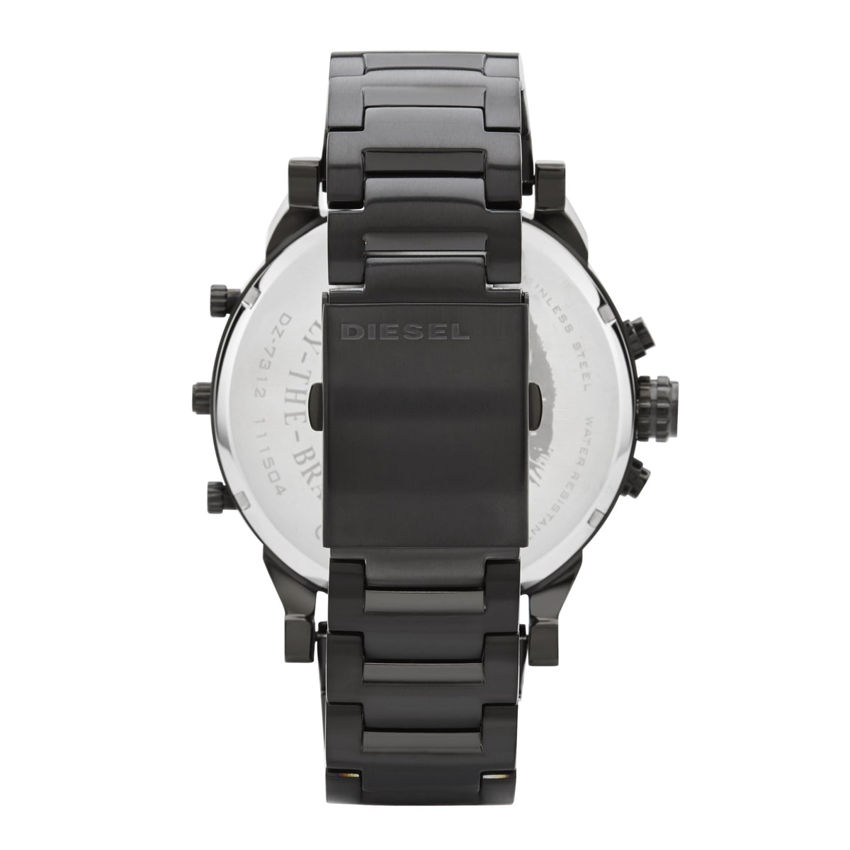 Diesel DZ7396 Mr. Daddy 2.0 Chronograph Men's Watch – Black Dial & Black Stainless Steel Strap
